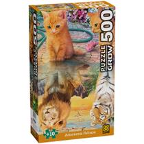 Puzzle 500 peças Adoráveis Felinos - Grow