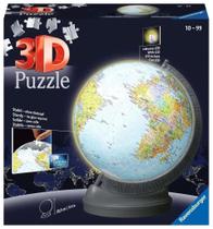 Puzzle 540 Peças Globo com Luz 3D Ravensburger 11549-5 com led Puzzle 540 Peças Globo com Luz 3D Ravensburger 11549-5 com led