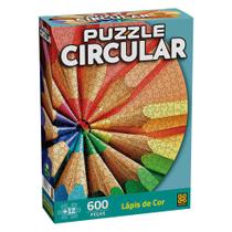 Puzzle 600 peças Circular Lápis de Cor - Grow
