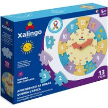 Puzzle Aprendendo as Horas 13 peças - Xalingo