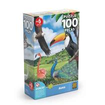 Puzzle Aves 100 Peças Grow