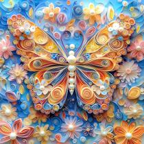 Puzzle Blueforest, flor de borboleta 3D de 500 peças para adultos