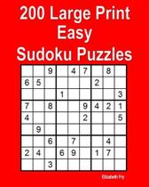 Puzzle Book Genérica 200 Quebra-cabeças fáceis de Sudoku com impressão grande