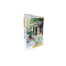 Puzzle Café Parisino 500 peças reciclável 36x50cm para crianças a partir de 7 anos