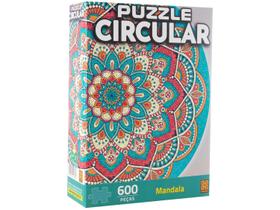 Puzzle Circular Mandala 600 peças - Grow Puzzle Circular Mandala 600 peças - Grow