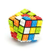 Puzzle Cube 3x3x3 Blocos de Construção DIY Cubo Magico Profe