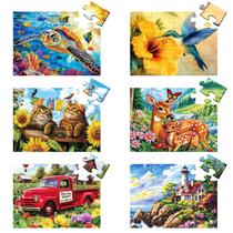 Puzzle de 16 peças para idosos com demência e Alzheimer, pacotes x6 Puzzle de 16 peças para idosos com demência e Alzheimer, pacotes x6