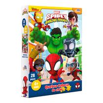 Puzzle De Chão Spidey Amazing Friends E Vingadores 28 Peças Grandes Disney Junior 4 Anos