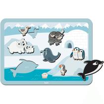 Puzzle de Encaixe Animais do Gelo - Babebi