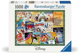 Puzzle de quebra-cabeça Ravensburger Disney Vintage Movie Poster 1000 unidades Puzzle de quebra-cabeça Ravensburger Disney Vintage Movie Poster 1000 unidades
