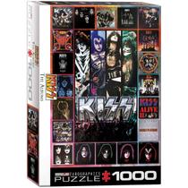 Puzzle EuroGraphics KISS The Albums 1000 Pieces, preto