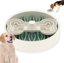 Puzzle Feeder Dog Bowl Slow Feeder para cães grandes, verde