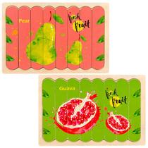 Puzzle Fruit Series Self Assembly DIY em forma de faixa
