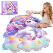 Puzzle Hamiface Unicorn Floor 45 peças para crianças de 3 a 6 anos