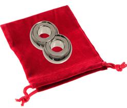 Puzzle Hanayama Infinity Level 6 com bolsa de veludo vermelha