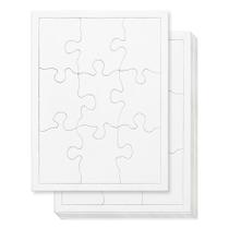 Puzzle Hygloss 24 Blank DIY 10x14 cm, 9 peças, artesanato