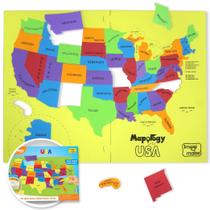 Puzzle Imagimake Mapology Estados Unidos com curiosidades de 4 a 8 anos