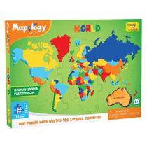 Puzzle Imagimake Mapology - Mapa Mundi 65 Peças (4+ Anos)