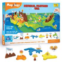 Puzzle Imagimake Mapology Physical Features USA 8-10 anos Puzzle Imagimake Mapology Physical Features USA 8-10 anos