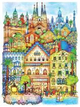Puzzle KI Puzzles Barcelona Cities 1000 peças 69x51cm