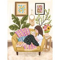 Puzzle KI Puzzles Relaxing Nook 500 peças para adultos e vela