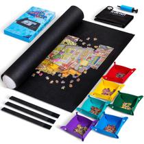 Puzzle Mat Roll Up Lavievert com 6 bandejas de classificação de cores, 2.000 unidades