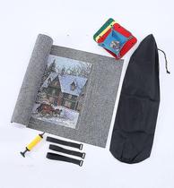 Puzzle Mat Sajy Jigsaw Roll Felt Play Mat para crianças de 4 anos ou mais