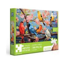 Puzzle Mentes Ativas Pássaros na Cerejeira 300 peças