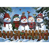 Puzzle MINIWAN Winter Snowmen 1000 peças 70x50cm