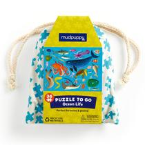 Puzzle Mudpuppy Ocean Life 36 peças com bolsa de tecido para crianças a partir de 3 anos Puzzle Mudpuppy Ocean Life 36 peças com bolsa de tecido para crianças a partir de 3 anos
