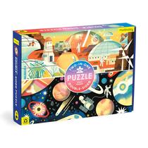 Puzzle Mudpuppy Space Mission 100 peças frente e verso 6+ Puzzle Mudpuppy Space Mission 100 peças frente e verso 6+