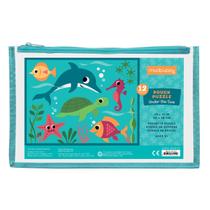 Puzzle Mudpuppy Under the Sea 12 peças para crianças de 2 a 4 anos