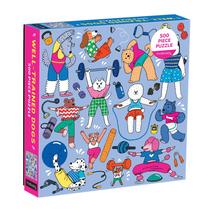 Puzzle Mudpuppy Well-Trained Dogs 500 peças para diversão em família Puzzle Mudpuppy Well-Trained Dogs 500 peças para diversão em família