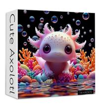 Puzzle PICKFORU Cute Axolotl 1000 peças para adultos Puzzle PICKFORU Cute Axolotl 1000 peças para adultos
