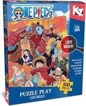 Puzzle play 100 pecas - lente magica - one piece Puzzle play 100 pecas - lente magica - one piece