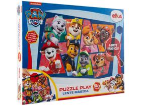 Puzzle Play 60 peças Patrulha Canina - Lente Mágica - Elka