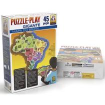 Puzzle play gigante mapa do brasil - grow