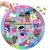 Puzzle Play Lol Surprise Quebra Cabeça Redondo 214 Peças