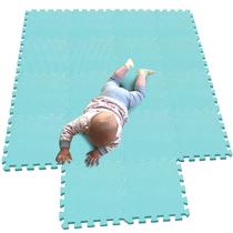 Puzzle Play Mat MQIAOHAM 18 peças de piso de espuma macia para bebês