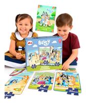 Puzzle Progressivo Bluey 12 20 30 Peças Elka Infantil Jogo