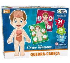Puzzle Progressivo Corpo Humano 21,36,48 Peças - Pais e Filhos - Puzzle Progressivo Corpo Humano 21,36,48 Peças - Pais e Filhos -