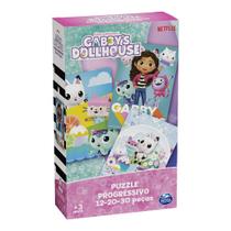 Puzzle Progressivo Gabbys Dollhouse 3 Quebra Cabeça 04371 Grow