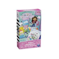 Puzzle Progressivo Gabbys Dollhouse Puzzle Progressivo Gabbys Dollhouse