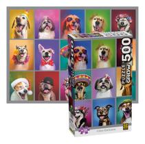 Puzzle Quebra-cabeça 500 Peças Cães Estilosos 04592 - Grow