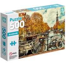 Puzzle Quebra Cabeça Amsterdã 500 Peças 40x60 Nig Brinquedos