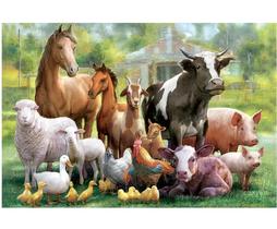 Puzzle Quebra Cabeça Animais Da Fazenda 150 Peças Grow