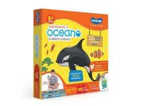 Puzzle Quebra Cabeça Explorando O Oceano 120 Peças - Toyster 2666