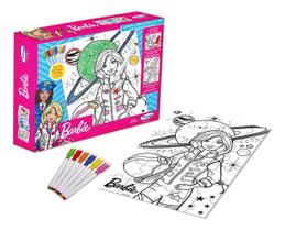 Puzzle Quebra Cabeça Infantil Barbie Em Madeira 30 Peças P/ Colorir