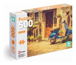 Puzzle Quebra Cabeça Scooter Cortona Itália 500 Peças