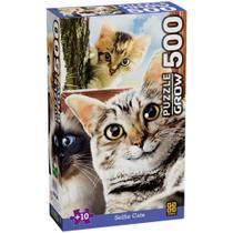 Puzzle Quebra Cabeça Selfie Cats C/ 500 Peças 04397 Grow